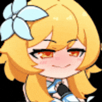 shinhll freaky genshinimpact lumine shinhll GIF