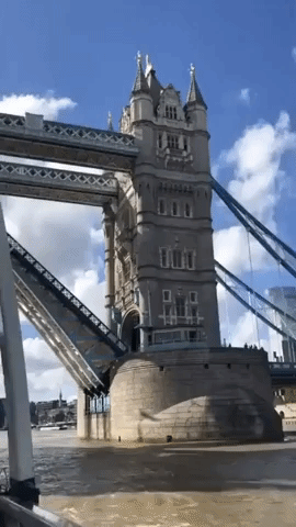 Traffic Grinds to a Halt as London's Tower Bridge Gets Stuck Open