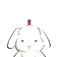 Shock Rabbit Sticker by kesanitw