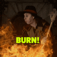 MerlinEntertainments happy fire amsterdam burn GIF