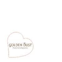 Golden_Dust heart goldendust Sticker