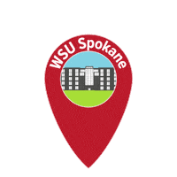 WSUSpokane go cougs cougs wsu washington state university Sticker