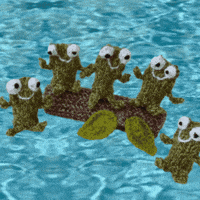 Splash Frogs GIF by TeaCosyFolk