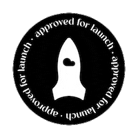 Spotdly rocket launching ready to launch positivespace Sticker