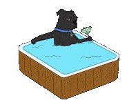 Hot Tub Art Sticker by huyhasbeen