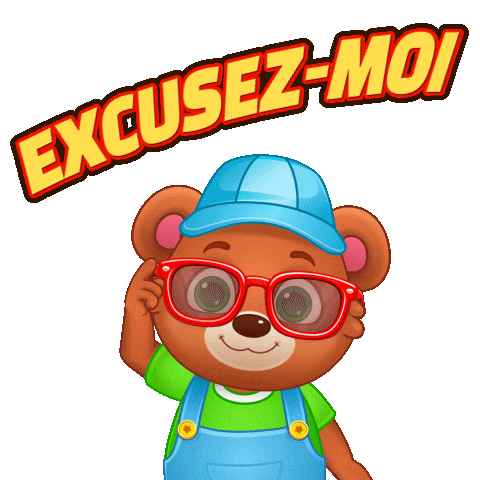 Excuse Me What Sticker by Lucas and Friends by RV AppStudios