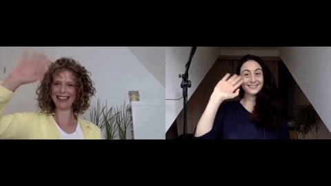 sandrastaub giphygifmaker hi wave podcast GIF