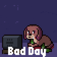 Tired Bad Day GIF by Abstract HotDogs