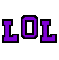 joyfuljuly pixel lol black purple Sticker