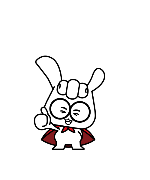 Bunny Promise Sticker by Korea Anti-Doping Agency