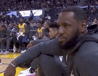 look stare lebron lebron james glance GIF