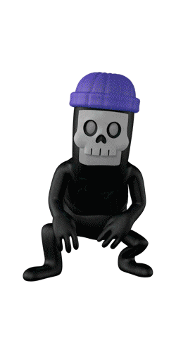 Skull Laughing Sticker by JohnsonnLe
