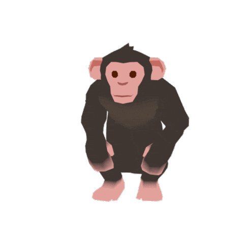 Chimpanzee Forester Sticker