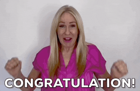 Happy You Got It GIF by Vikki Downey