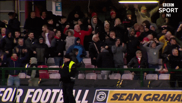Red Army Singing GIF by Cliftonville Football Club
