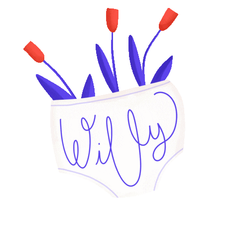 PrivatesProject flowers garden underwear willy Sticker