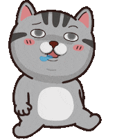 Tired Cat Sticker by VITA VITA ‧ 塔仔不正經