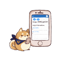 Dog Travel Sticker by AriaDirect