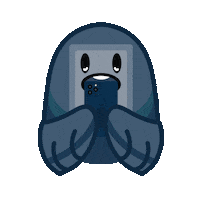 ColorCrewStudios night bird phone birds Sticker