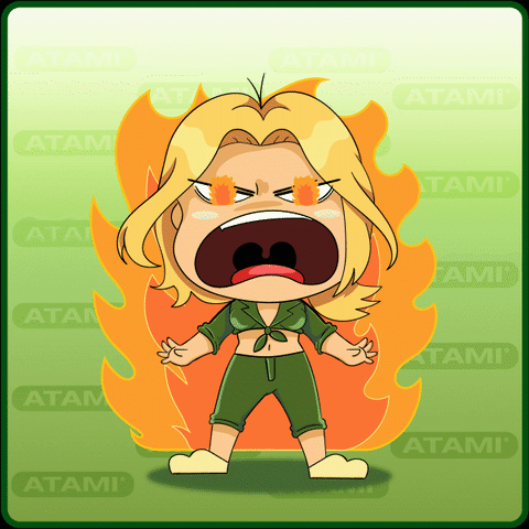 Angry On Fire GIF by ATAMI