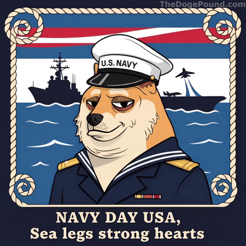 Proud Us Navy GIF by Doge Pound