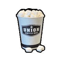 UnionCoffeeBar union hot chocolate hot cocoa marshmallows Sticker