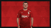 Fc Augsburg Hello GIF by Bundesliga