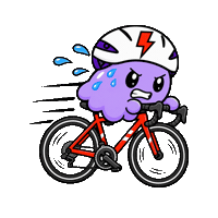 Cycling Sprint Sticker by PEDALQUEST