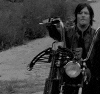 black and white twd GIF