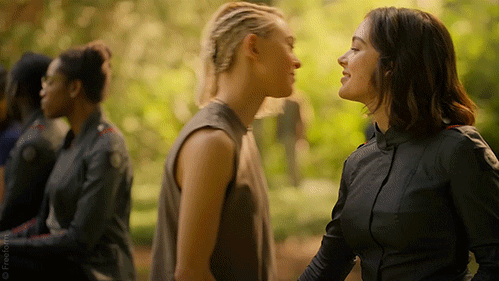 Taylor Hickson Kiss GIF by Motherland: Fort Salem