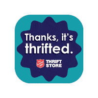 Thanks Thrift Store Sticker by The Salvation Army Thrift Store