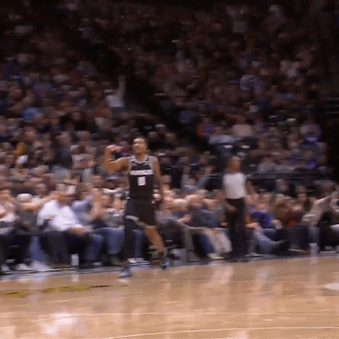 Skipping Malik Monk GIF by Sacramento Kings