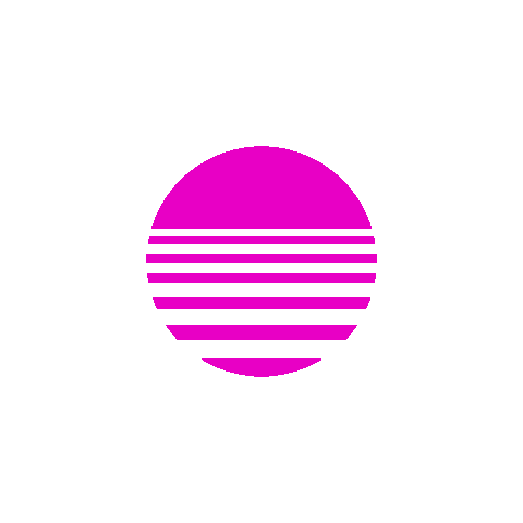 Designdrip retro tiktok sunset vaporwave Sticker