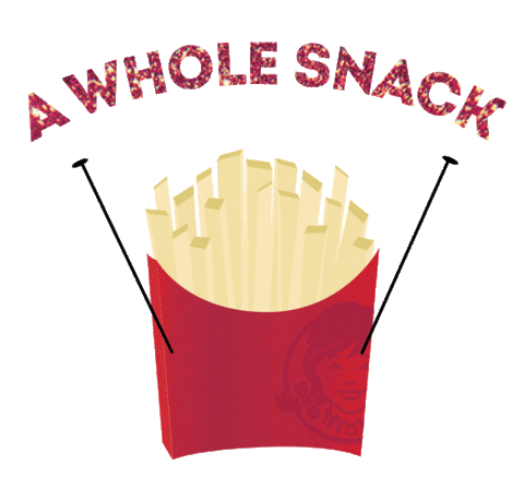 snack eating Sticker by Wendy's