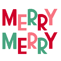 Merry Christmas Happy Holidays Sticker