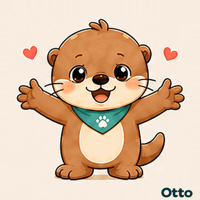 gleespace hug hearts hugs otter GIF