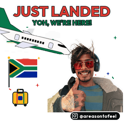 Flying South Africa Sticker by TEAM AF