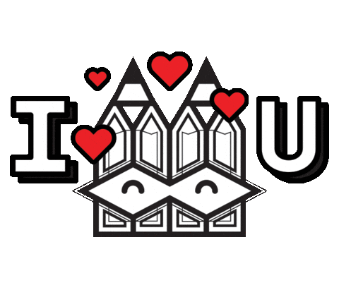 I Love You Sticker by Stamatia Alexaki