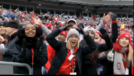 Ohio State Clapping GIF by Ohio State Athletics