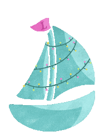Sailboat Lulus Sticker by Lucy Buffett's LuLu's