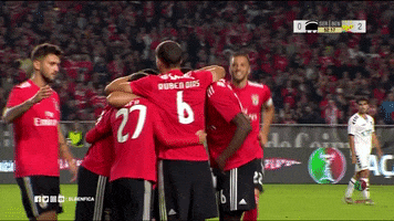 group hug jonas GIF by Sport Lisboa e Benfica