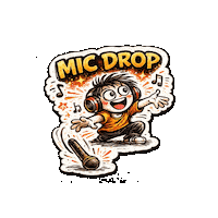 Case Closed Mic Drop Sticker by International Society for Music Education