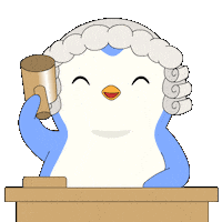 Your Honor Penguin Sticker by Pudgy Penguins