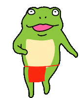 mochilog dance かわいい かえる キモカワ Sticker
