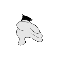 Moimoimoi_studio cartoon design vintage hand Sticker