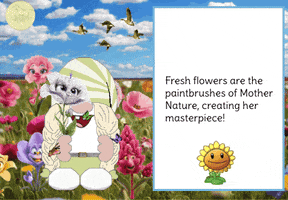 Flower Power Gnome GIF