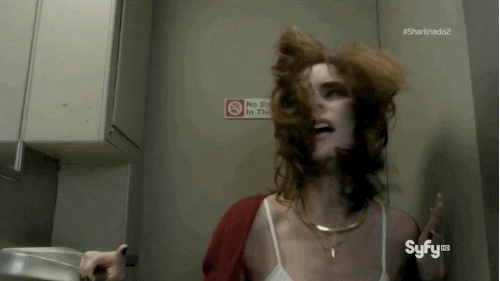 Scared Sharknado 2 GIF by Vulture.com