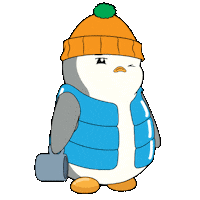 Tired Good Morning Sticker by Pudgy Penguins