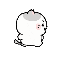 coconyangofficial running walking walk 고양이 Sticker