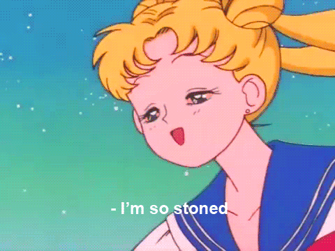 Tripping Sailor Moon GIF by MOODMAN